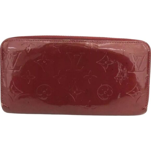 370186AX (E2) Louis Vuitton Wallet Long PommeD`Amour Monogram Vernis - Picture 1 of 9